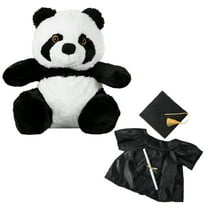 Plush Gear PanPan the Panda 16" Plush Toy with Graduation Gown – Great Graduation Day Gift