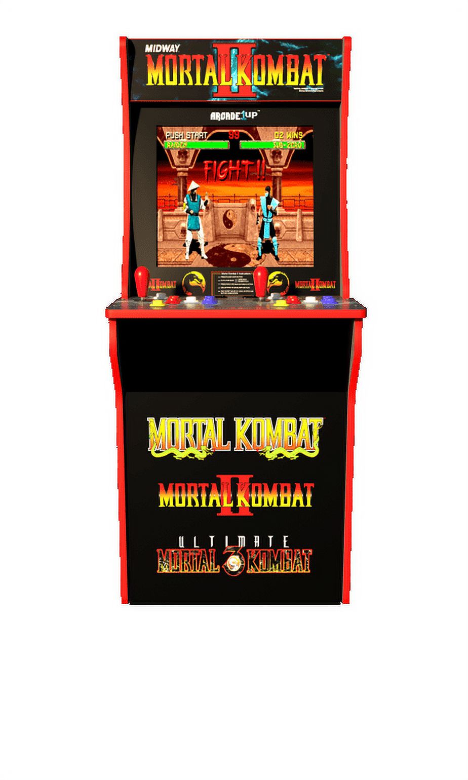 Mortal Kombat Arcade Machine w/ Riser, Arcade1UP (Includes Mortal Kombat I, II, III) - image 2 of 5