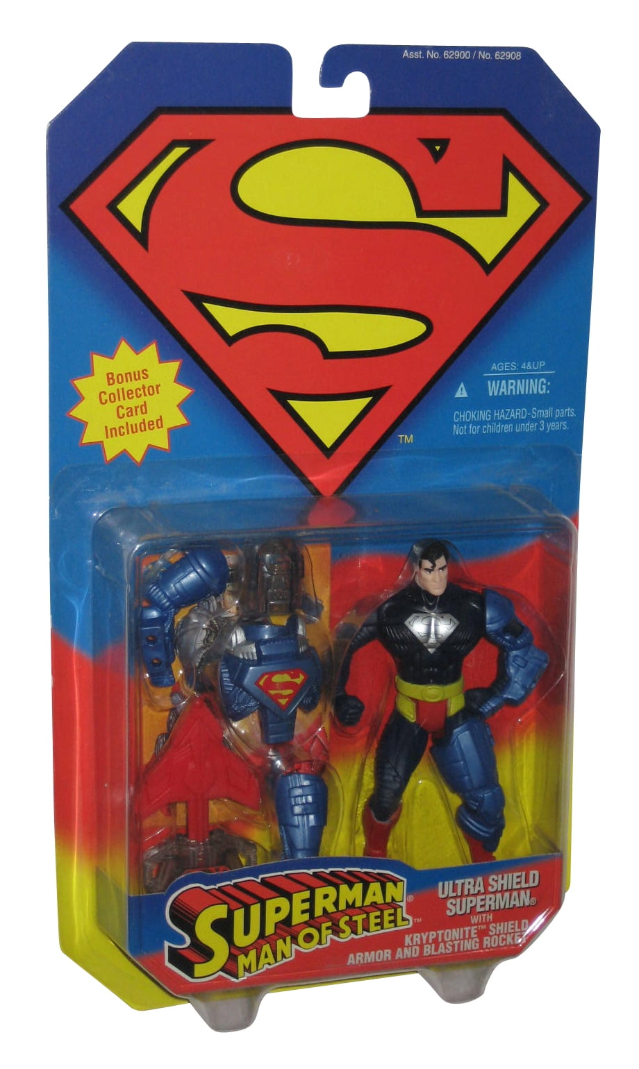 DC Superman Man of Steel Ultra Shield Animated Kenner Action Figure - DC Superman Man of Steel Ultra Shield Animated Kenner Action Figure -