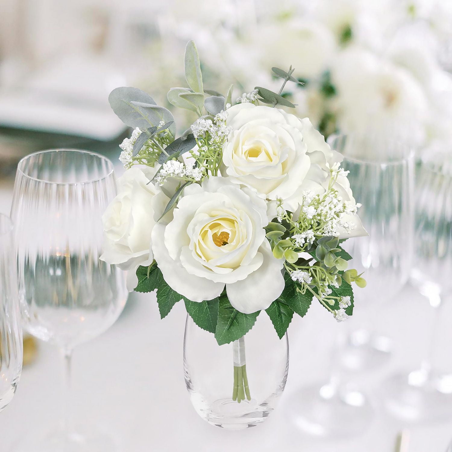 Ensemble de roses artificielles et d'oreilles d'agneau Mainstays