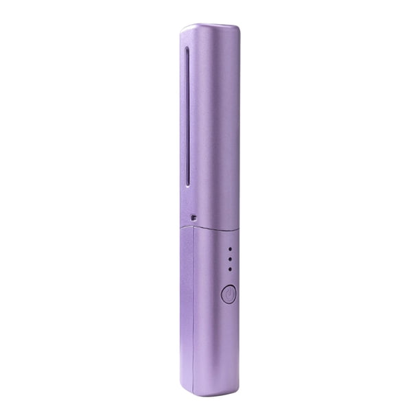 Peine alisador inalámbrico para personas perezosas, dispositivo portátil de viaje con carga USB, rizador y plancha de pelo.