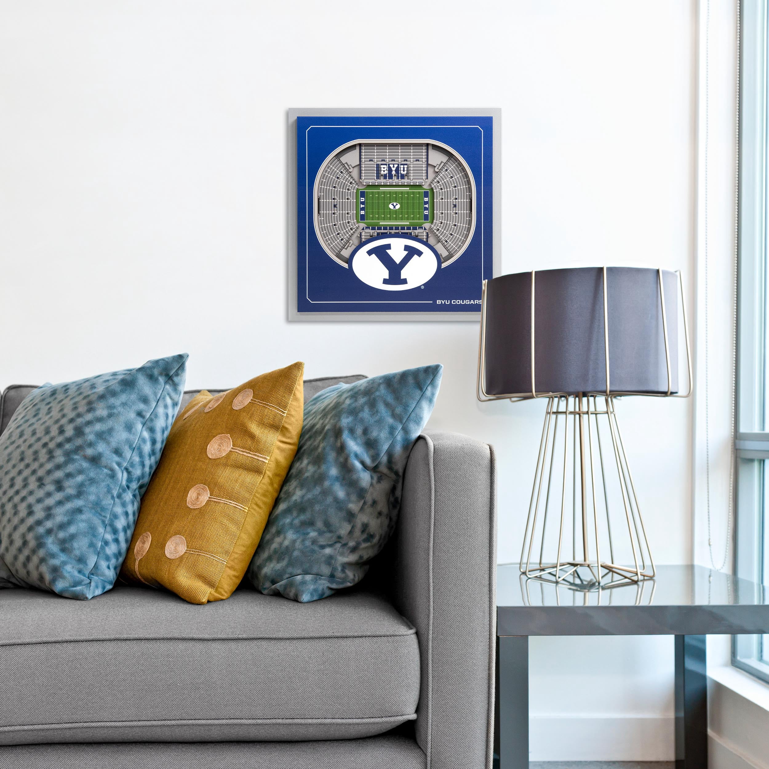 YouTheFan NCAA BYU Cougars Stadium Series 3D Wall Art