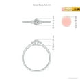 thumbnail image 4 of ANGARA Natural 0.12 Ct. Diamond Classic Ring in 14K White Gold for Women (Ring Size: 3), 4 of 9