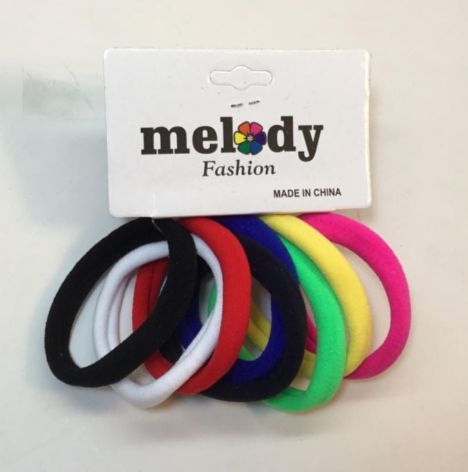 Melody Fashion_Colorful Thick Seamless No Slip Hair Bands Elastic Ties Soft Ponytail Holders