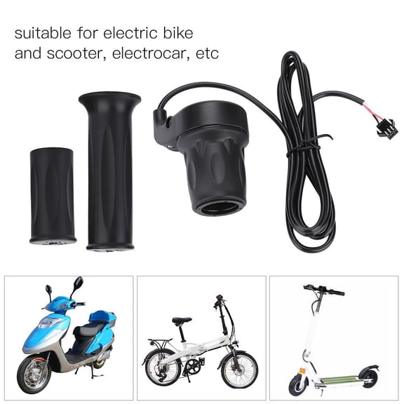 YLSHRF Universal Speed Throttle, Twist Speed Throttle,1 Pair Universal Electric E- Scooter Speed Throttle Handle for 22.5mm Handlebar