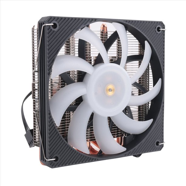 ZS10C-50 Disipador de de CPU Delgado de 50 mm, 10 Tubos de , Radiador de Presión Descendente ITX, de 200 W para LGA 115 X 1700 con Ventilador