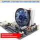 thumbnail image 3 of Ventilador del radiador del refrigerador de la CPU de 120 mm 2 tubos de calor 2000 RPM 12 V DC Ventiladores de refrigeración silenciosos JShteea El nuevo, 3 of 5