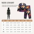 thumbnail image 4 of Sikiie Colorful Wolf Head Women's Long-Sleeve Shirt and Full-Length Bottom Pajama Set (s-xxl)-X-Large, 4 of 7