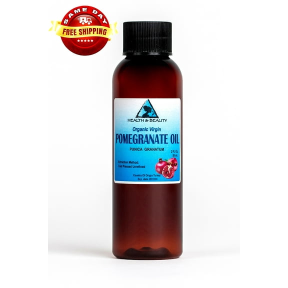 Pomegranate seed oil unrefined organic virgin cold pressed natural fresh 100% pure 2 oz