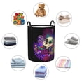 thumbnail image 6 of Fotbe Laundry Hamper With Durable Leather Laundry Basket Mushrooms And Skull Thickened Waterproof Round Collapsible Laundry Hamper, Dirty Clothes Laundry Basket, 6 of 8