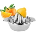 thumbnail image 2 of Stainless Steel Lemon Squeezer Hand Juicer Citrus Lemon Orange Juicer with Strainer and Bowl Manual Hand Press Squeezer Tool Rust-Proof Sturdy Kitchen Tool for Lemon Orange Lime, 2 of 11