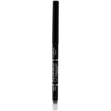 L'Oreal Paris Infallible Never Fail Pencil Eyeliner with Built in Sharpener, Carbon Black