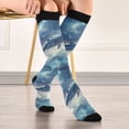 thumbnail image 5 of FORMRS Womens Knee High Socks Casual Long Thick Travel Daily Wear, 1 Pair, Night Floating Whale, 5 of 6