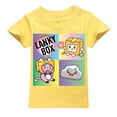 thumbnail image 4 of Camiseta de manga corta con estampado de dibujos animados para niños y niñas, estilo kawaii, informal, a la moda, de algodón, divertida, 4 of 4