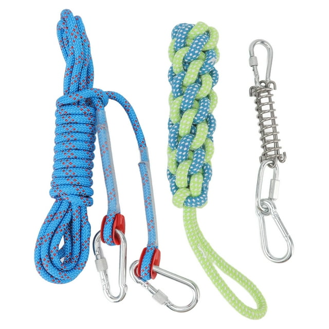 Juguete de cuerda colgante para perros, poste de resorte, cuerda para perros, poste de resorte para perros, juguete de cuerda para perros con valor excepcional Jadeshay A