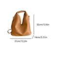 thumbnail image 2 of Bolso Mano para Mujer Slouchy Hobo Bag PU Hombro Cuero Viajes (marrón), 2 of 4