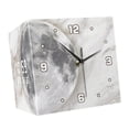 thumbnail image 3 of Reloj de pared de esquina acrílico con paisaje lunar, de doble cara, ligero para dormitorio. 26x26x26cm, 3 of 9