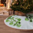 thumbnail image 5 of Rateoe Watercolor Green Leaves Pattern Christmas Tree Skirt with Ties , Christmas Tree Decorations, Farmhouse Christmas Decor Xmas Holiday Decorations-30", 5 of 6