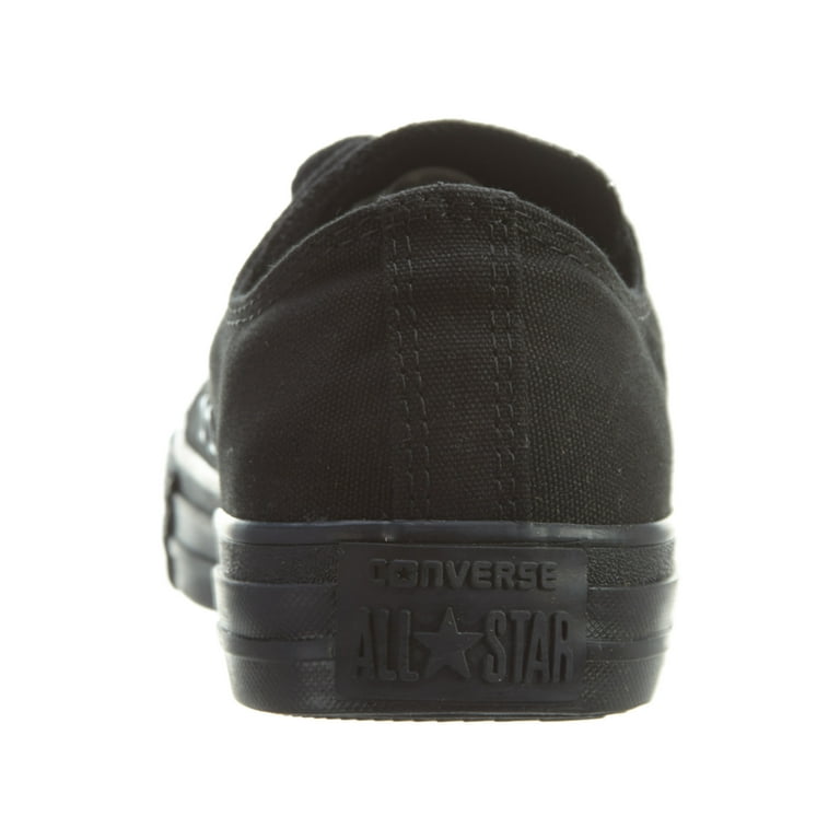 Chuck Taylor Star Ox Black Mono Ankle-High Fashion Sneaker - 10.5M / 8.5M - Walmart.com