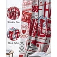 thumbnail image 6 of Valentine's Day Blackout Curtains for Bedroom, Thermal Insulated Window Treatment, Love Postmark Mails Retro Red Grommet Top Blackout Draperies and Drapes for Basement 27.5"x39" 2 Panels, 6 of 8