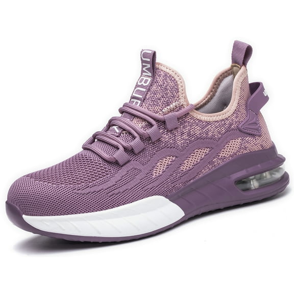 Steel Toe Work Shoes for Women Lightweight Breathable Safety Shoes Anti-pierce Nonslip Work Sneakers for Industrial Construction