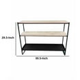 thumbnail image 6 of Benjara BM313519 40 in. Evon Shelving Unit with Wood Top & 3 Shelves - Metal - Black & Brown, 6 of 6