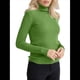 thumbnail image 3 of Suéteres Acanalados para Mujer, Lindos Suéteres de Punto de Cuello Alto, Ajustados y Cálidos Verde un Tamaño, 3 of 9