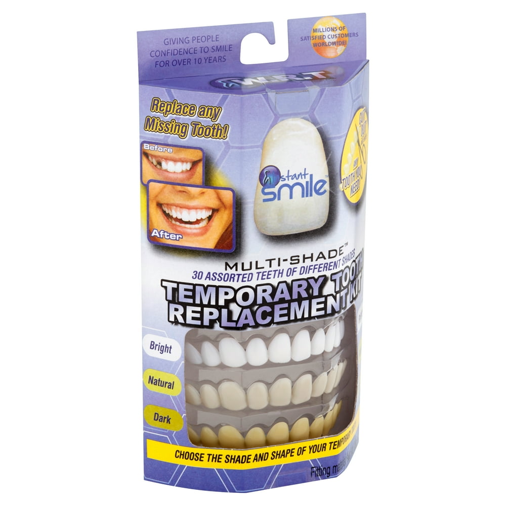 Instant Smile MultiShade Temporary Tooth Replacement Kit, 30 count