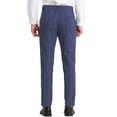 thumbnail image 3 of INSPIRE CHIC Men's Striped Slim Fit Contrast Color Drawstring Dress Pants 28 Royal Blue, 3 of 7