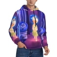 thumbnail image 2 of Saiise inside out 2 Men's Graphic Print Long Sleeve Drawstring Hoodie Pullover Sweatshirt-Large, 2 of 6