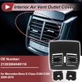 thumbnail image 2 of Rejilla de Salida de Aire del Consola Central Trasera No. 21283004549116 para Mercedes-Benz E-Class E250 E300 2009-2010 Rejilla de Aire Acondicionado de Aire Fresco Negra, 2 of 6