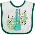 thumbnail image 3 of Inktastic Violin with Musical Notes and Swirls Boys or Girls Baby Bib, 3 of 4
