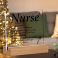 thumbnail image 3 of Nurse Gifts for Women Men Thank You Nurse Appreciation Gifts Clear Desk Decorative Sign Acrylic Sign With Wooden Stand for Desk Table 4x4 Inch, 3 of 4