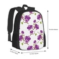 thumbnail image 3 of Vsdgher Orchids Flowers Print Backpack for Women Men School Bookbag with Laptop Compartment for College Work Travel, Simple Fashion Casual Daypack, Fit 15" Laptop, 3 of 8