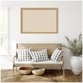 thumbnail image 3 of Kate and Laurel Framed Fabric Pinboard 38 x 26, Neutral Weave Printed Linen Decorative Bulletin Board for Use as a Vision Board or Wall Organization, Lila Gold Frame, 3 of 8