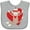 AC-Heather Grey, variant on Inktastic Hug Sock Monkey Boys or Girls Baby Bib