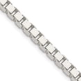 thumbnail image 1 of Diamond2Deal 925 Sterling Silver Rhodium Plated 4.5 mm Box Chain Necklace for Mens 24", 1 of 3