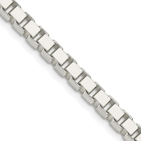 Diamond2Deal 925 Sterling Silver 4.5mm Box Chain Necklace for Women 16"