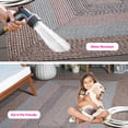 thumbnail image 5 of SAFAVIEH Braided Kent Geometric Machine Washable Reversible Area Rug, Brown/Gray Pink, 6' x 9', 5 of 18