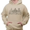 thumbnail image 2 of Skyline Buffalo New York Hoodie Sweatshirt Unisex Medium Sand, 2 of 5