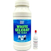 White Gelcoat - NO Wax - Quart with 15cc Hardener (MEKP)