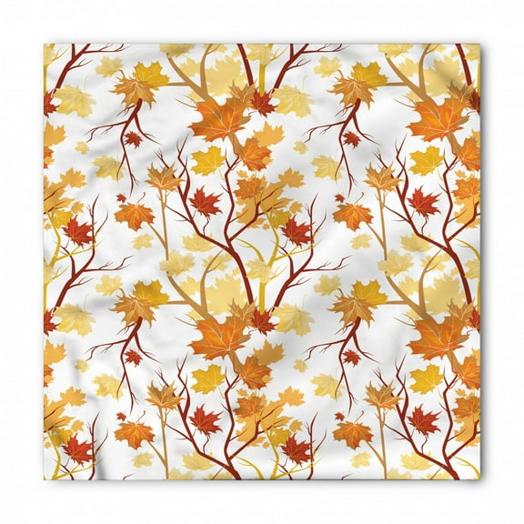 Fall Bandana, Autumn Season Elements Nature, Unisex Head and Neck Tie, by Ambesonne