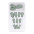 thumbnail image 1 of 24 piezas de uñas postizas mate con cobertura total, herramienta de manicura para mujeres y niñas F134, 1 of 10
