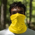 thumbnail image 6 of Solid Unisex Summer Neck Gaiter Sun Protection Ice Silk Cooling Face Mask Neck Scarf Thin Breathable Bandana for Cycling Fishing 1 PC Yellow One Size, 6 of 7