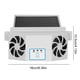 thumbnail image 5 of Ventilador De Refrigeración Del Coche El ventilador de circulación de aire 2 dirige las piezas de automóvil solares autos del refrigerador del coche del ventilador 4500RPM, 5 of 8