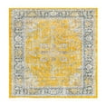 thumbnail image 3 of Unique Loom Baracoa Collection Area Rug - Prado (4' Square Yellow/Ivory), 3 of 7