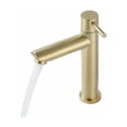 thumbnail image 1 of Grifo de baño dorado cepillado con cartucho de disco de cerámica, fácil instalación, acabado premium para lavabos de baño modernos, 1 of 1