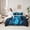 Blue, variant on Manfei Black Game Console 7-Piece Bedding Comforter Set,Gamer Gaming King Bedding Sets,Red Orange Flame Bed Sheets For Boys,Breathable Bedroom Decorative Reversible