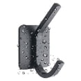 thumbnail image 3 of Heavy Duty Adhesive Hooks, Bathroom Towel Holders, Door Hangers, Stick On Wall, Stainless Steel, Waterproof, Rustproof for Clothes Coat Key Robe (Black, 6PCS), 3 of 5