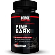 Force Factor Pine Bark Extract, Traditionally Used to Support Nitric Oxide Production, Enhance Blood Flow and Circulation, Made with Key Natural Ingredients, Superior Absorption, 30 Count